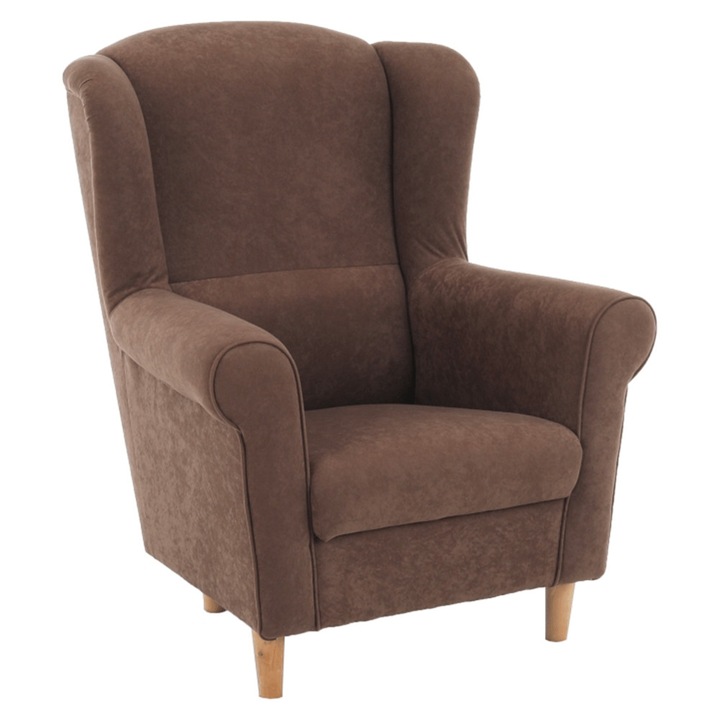 Релаксиращо кресло, Кафяв, 86x72x105 см