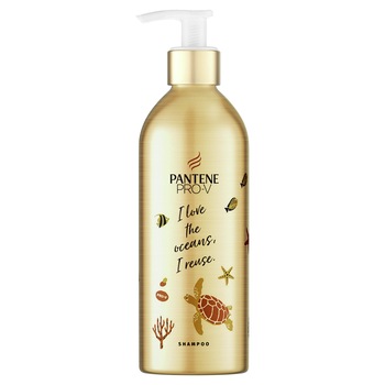 Sampon Pantene Pro-V Repair&Protect, sticla reutilizabila din aluminiu, 430 ml Sampon Pantene Pro-V Repair&Protect, sticla reutilizabila din aluminiu, 430 ml