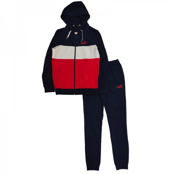 Trening Puma ms colorblock suit 855966-06, Barbati, S INTL, Albastru