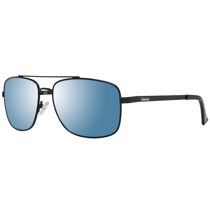 Слънчеви очила Timberland TB7175 01X 59 , огледални , тъмно сини стъкла, с лого и калъф