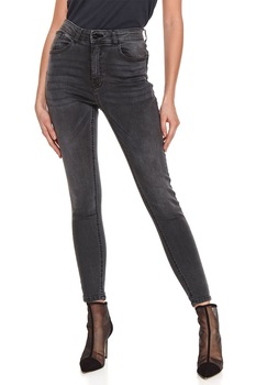 Top Secret, Blugi skinny cu talie inalta, Negru Top Secret, Blugi skinny cu talie inalta, Negru