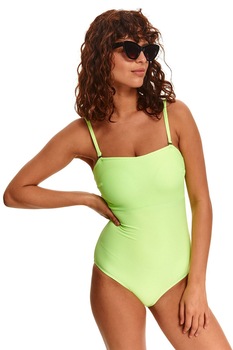 Top Secret, Costum de baie intreg cu aspect striat, Verde lime Top Secret, Costum de baie intreg cu aspect striat, Verde lime