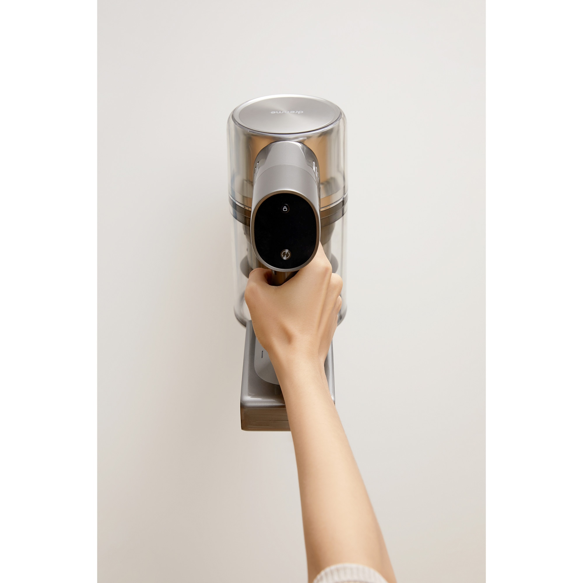 Aspirator vertical fara fir, Dreame T30, 550W, Autonomie 90 minute, Putere de aspirare 27000 Pa, Rezervor 600 ml, Gri