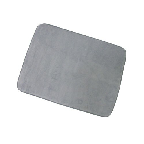 Covor memory foam, cu antiderapant, gri