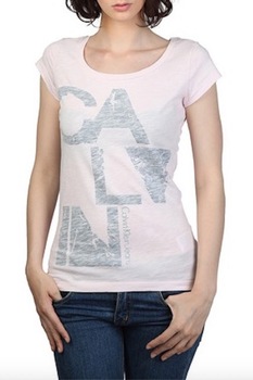 Tricou dama Calvin Klein, model Trex, Roz Tricou dama Calvin Klein, model Trex, Roz
