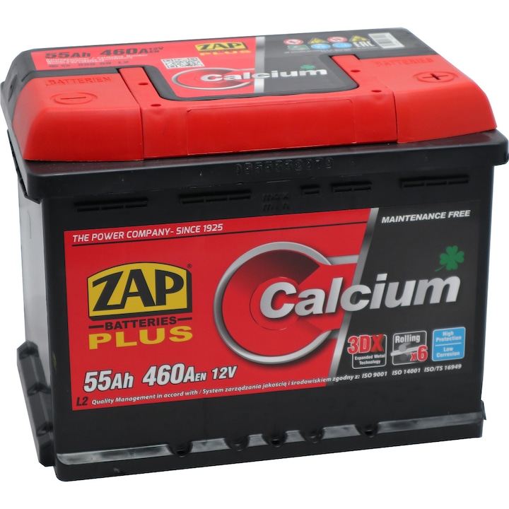 Baterie auto Zap Plus 55Ah
