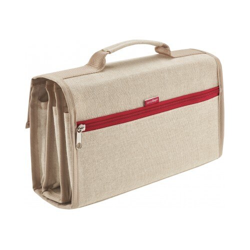 Etui SenseBag pentru 72 instrumente de scris crème