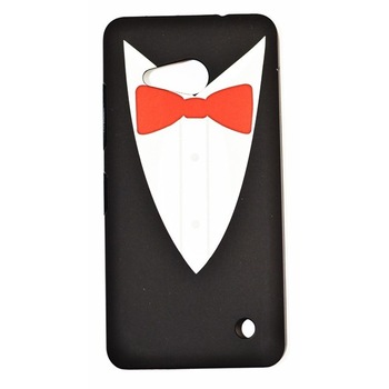 Capac Hard PC pentru Lumia 550, Model Bow Tie Capac Hard PC pentru Lumia 550, Model Bow Tie