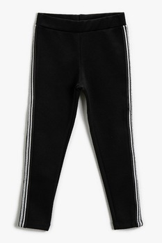 KOTON, Colanti cu benzi laterale contrastante, Negru KOTON, Colanti cu benzi laterale contrastante, Negru