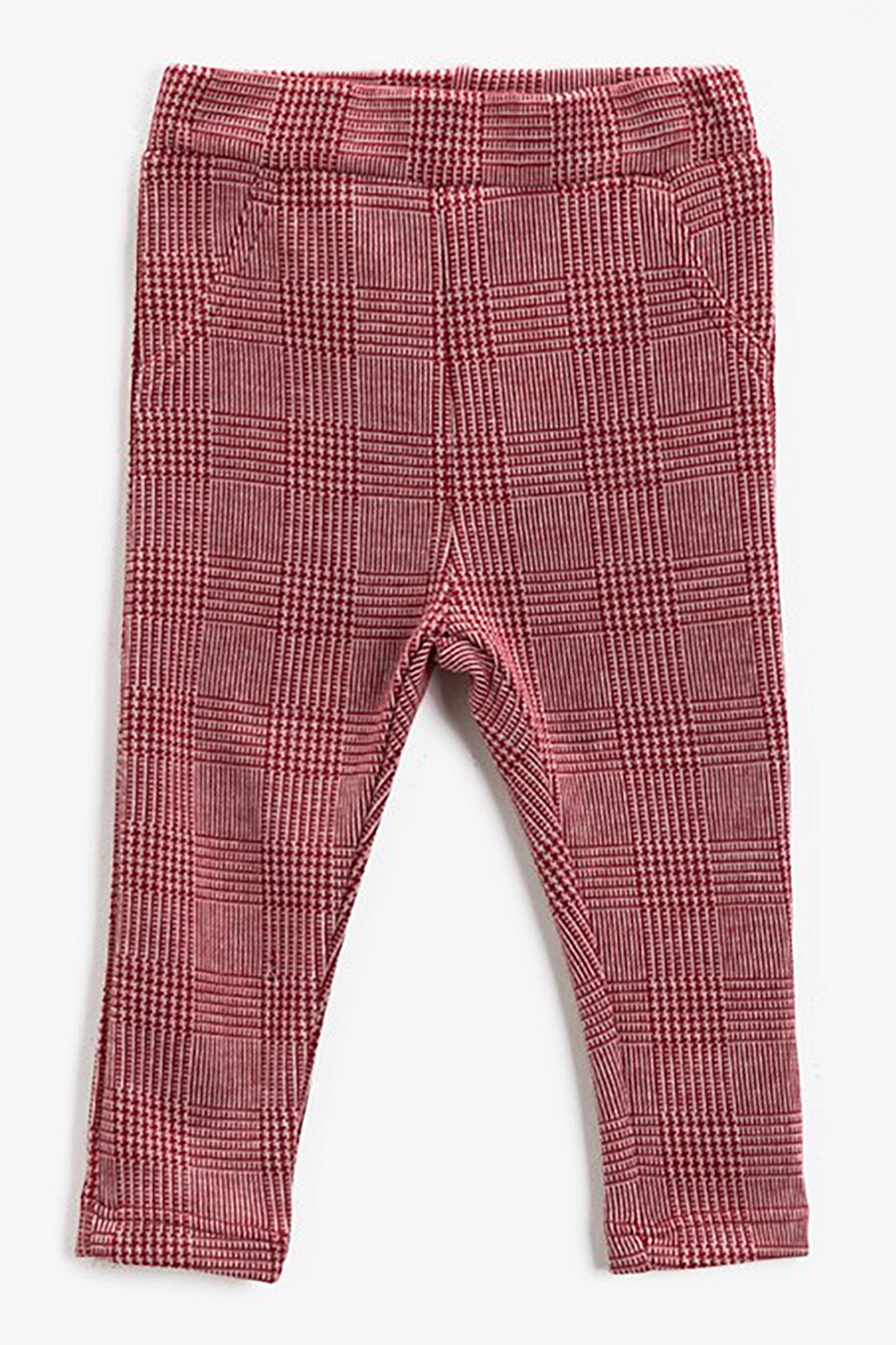 KOTON, Colanti in carouri cu talie medie, Rosu/Alb