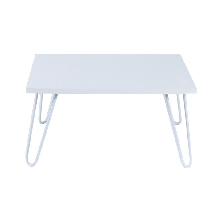 Masuta de cafea Illia,alb,rafevi