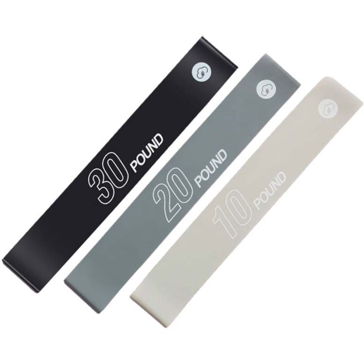 Set 3 benzi elastice Yunmai ,4.5kg/9kg/13.6kg, gri