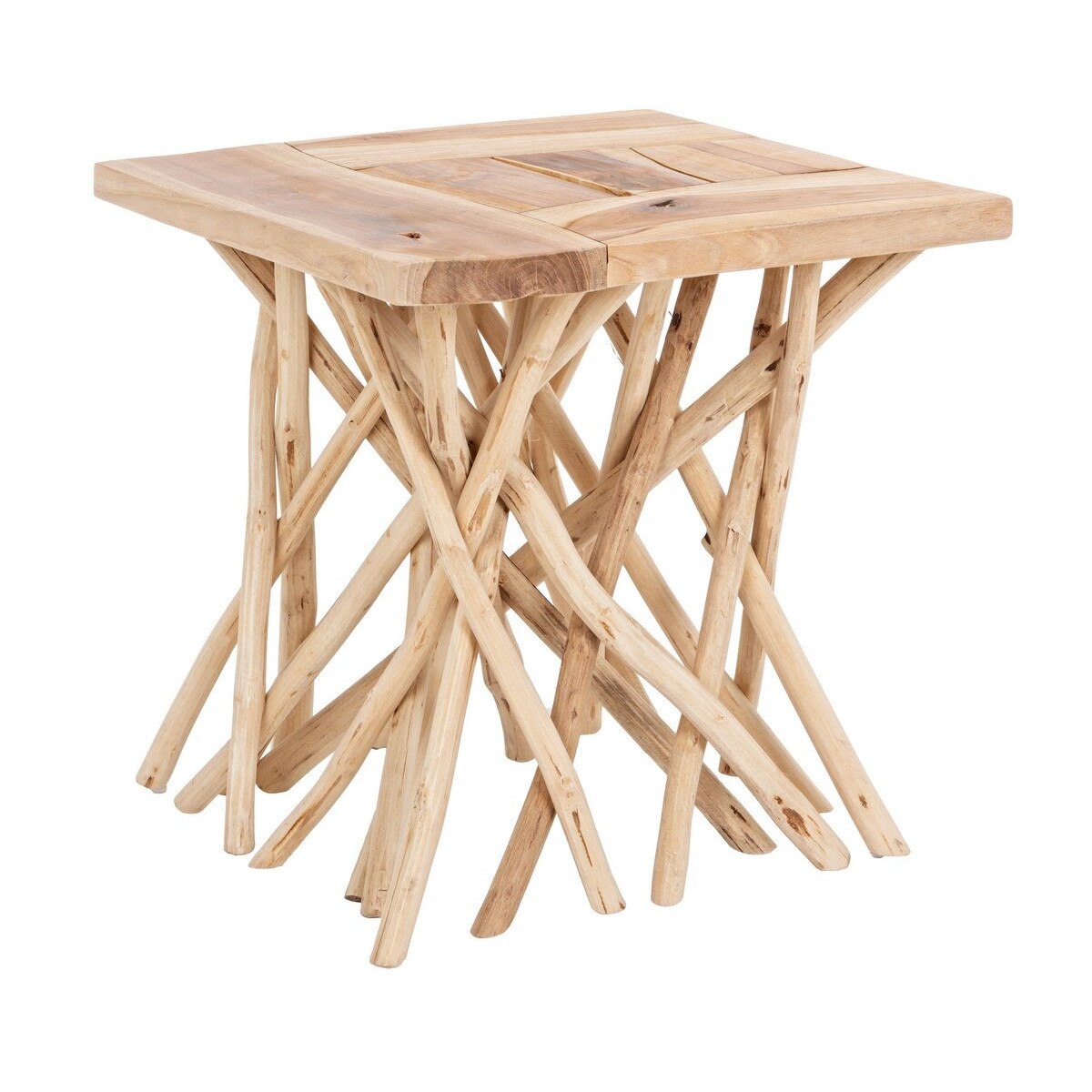 Masuta cafea lemn natur Aili 56 cm x 56 cm x 56 h