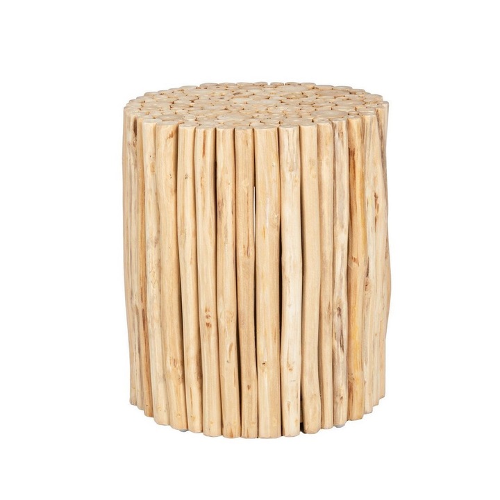 Холна маса Guadalupe от естествено дърво Ø 35 см x 40 в