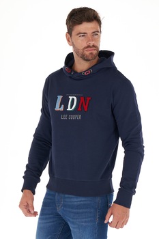 Lee Cooper, Hanorac cu imprimeu logo, Bleumarin Lee Cooper, Hanorac cu imprimeu logo, Bleumarin