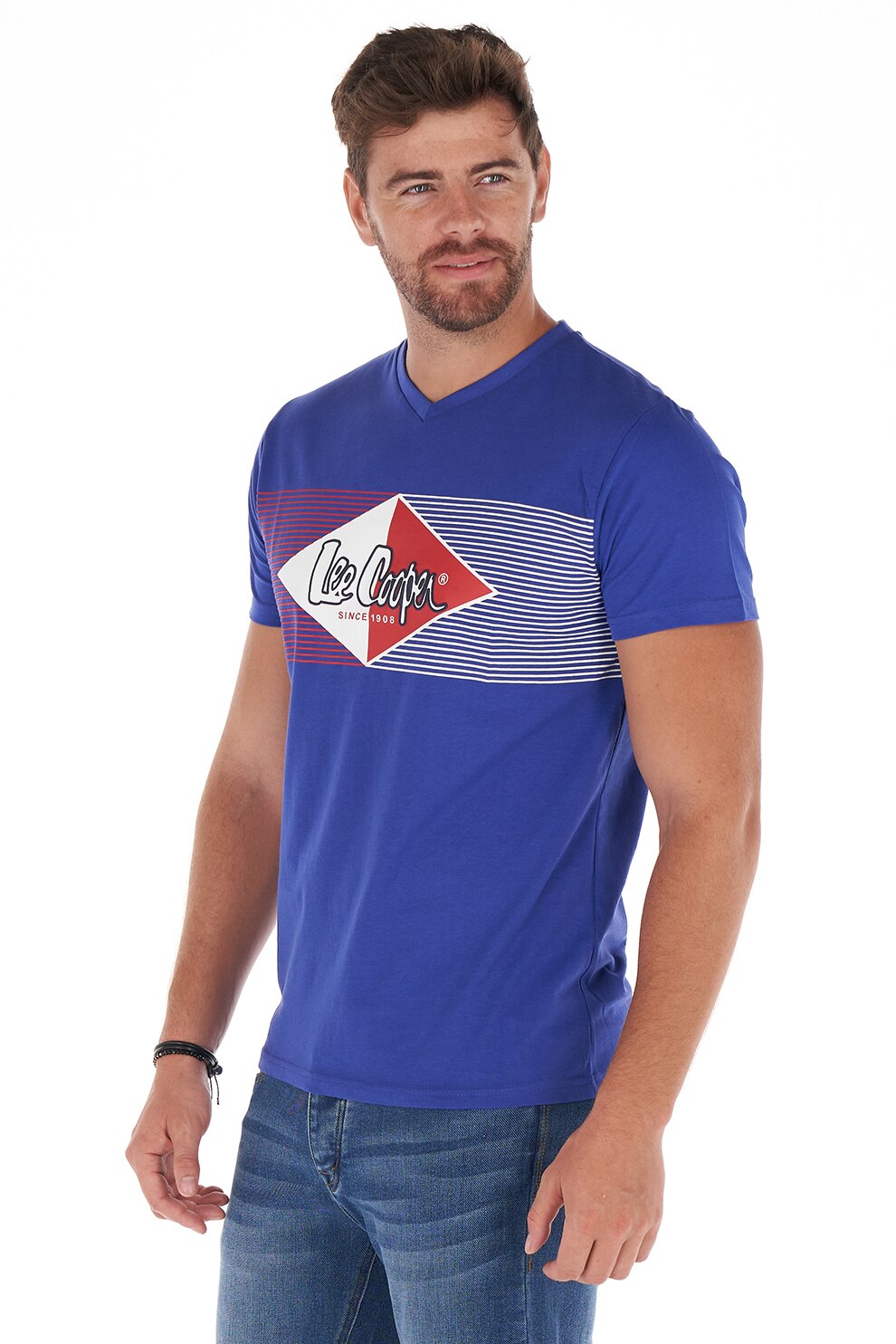 Lee Cooper, Tricou cu imprimeu logo, Indigo
