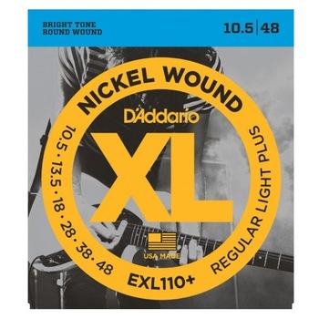 Set Corzi Chitara Electrica Regular Light Plus 10.5-48 D-Addario EXL110+ Set Corzi Chitara Electrica Regular Light Plus 10.5-48 D-Addario EXL110+