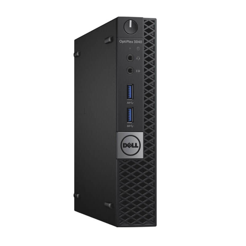 Sistem Desktop PC Dell Optiplex 3040 USFF, Procesor Intel® Core™ i3-6100, 3M Cache, 3.70 GHz Skylake™, 8GB DDR 4, 120 GB SSD, Intel® HD Graphics 530