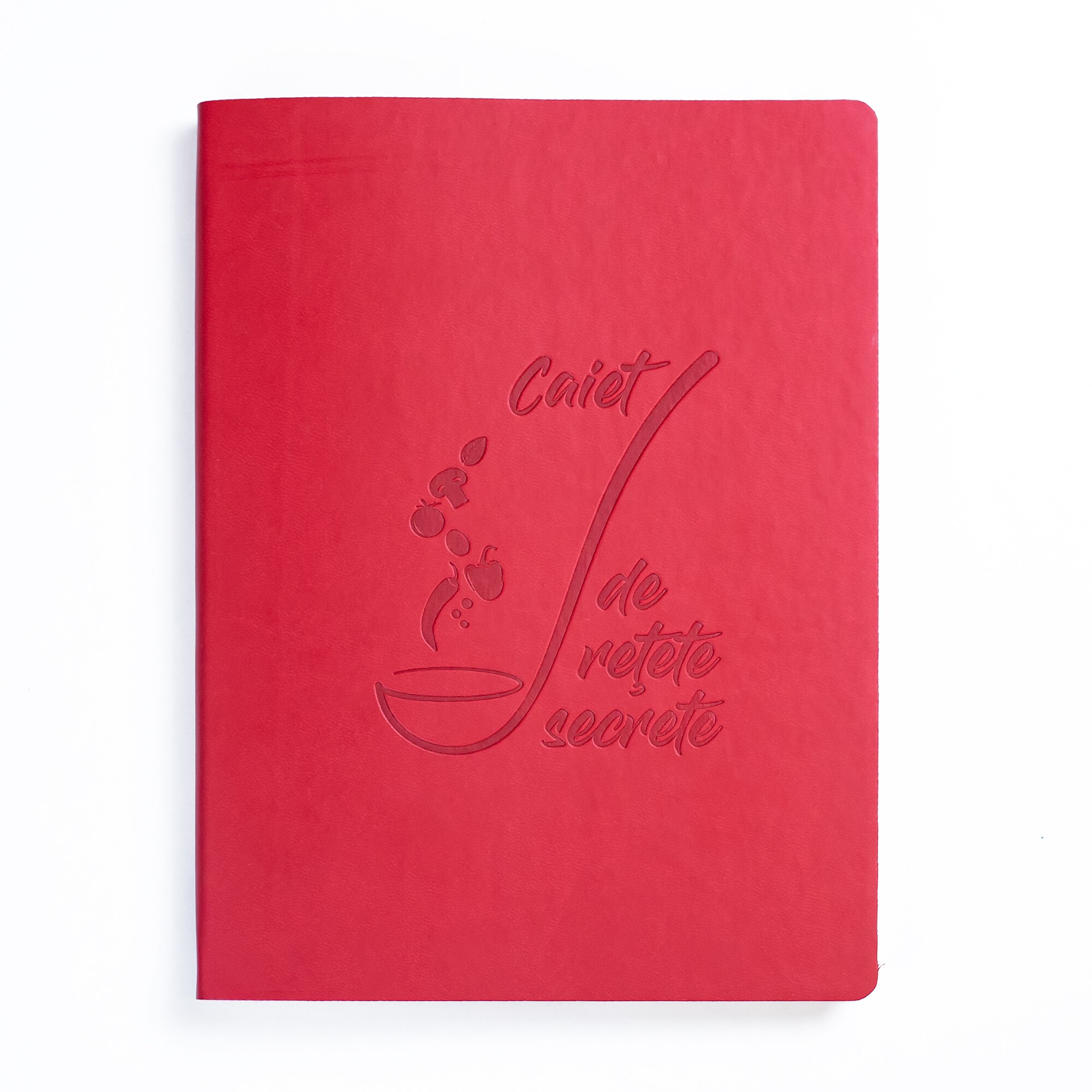 Caiet de retete A5 cu interior structurat pentru scrierea retetelor Unika