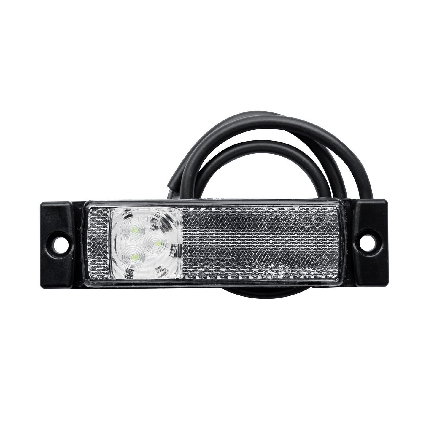 Lampa gabarit cu LED cu reflector adesiv Horpol alba
