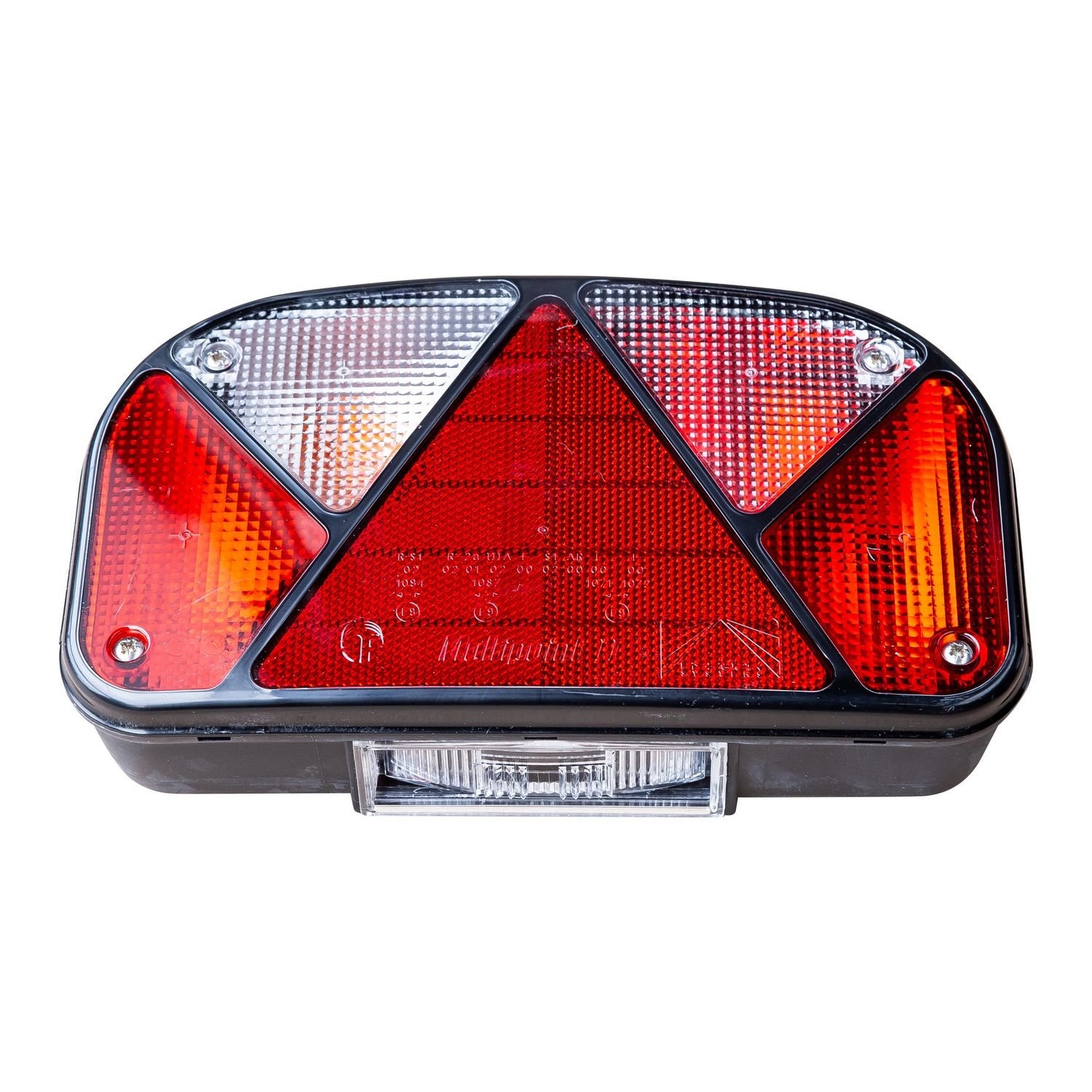 Lampa spate ASPÖCK Mulitpoint II 5-PIN stanga + ceata (iluminare placuta inclusa)