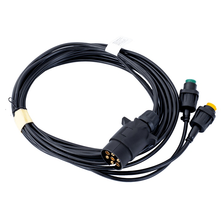 Cablaj instalactie electrica pentru remorci si platforme auto de 4 metri - cu 5 Pini la stopuri, iar 7 la mufa.