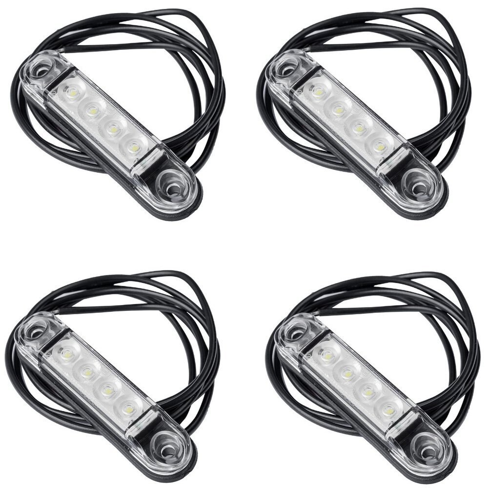Set 4 lampi cu LED-uri albe Horpol SLIM