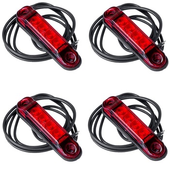 Set 4 lampi cu LED-uri rosii Horpol SLIM Set 4 lampi cu LED-uri rosii Horpol SLIM