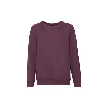 Bluza copii Fruit of the Loom, Bumbac/Poliester, 12-13 ani, Burgundy Bluza copii Fruit of the Loom, Bumbac/Poliester, 12-13 ani, Burgundy