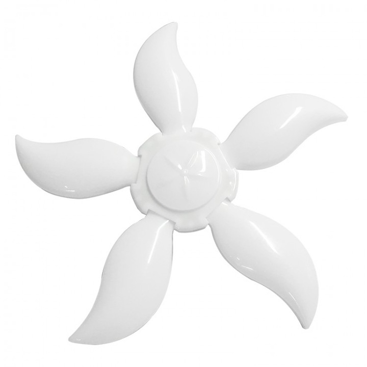 Lampa pliabila LED cu lamele stil ventilator, OS-5+1-55W, alb