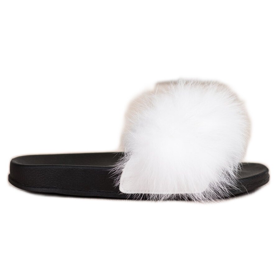 Papuci de casa pentru femei, Bona, BM107978, alb