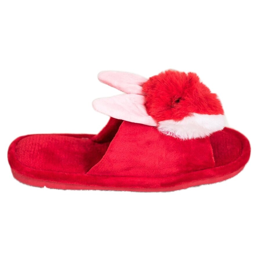 Papuci de casa pentru femei, Bona, BM100909, rosu, EU 36