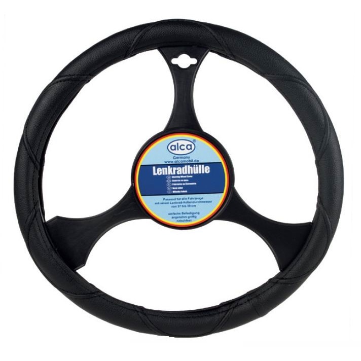 Husa volan 37 - 39cm imitatie piele neagra 590.00 Alca