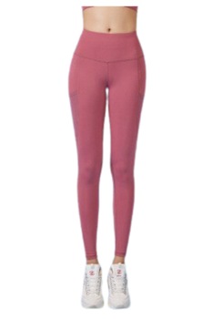 Colanti dama cu talie inalta si buzunare laterale, Roz Colanti dama cu talie inalta si buzunare laterale, Roz