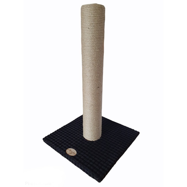 Stalp cu sisal natural, Mireille Design, 45 X 45 X 75, Negru