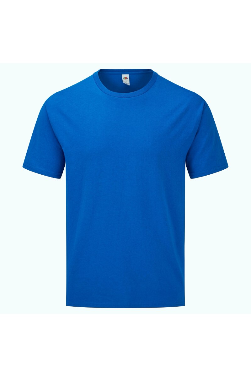 Tricou Fruit of the Loom Iconic, Bumbac, Albastru, 3XL