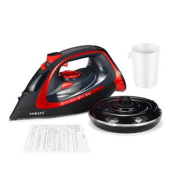 Fier de calcat multifunctional cu 5 trepte, SOKANY, 2400W, 31x13x11 cm, rosu Fier de calcat multifunctional cu 5 trepte, SOKANY, 2400W, 31x13x11 cm, rosu