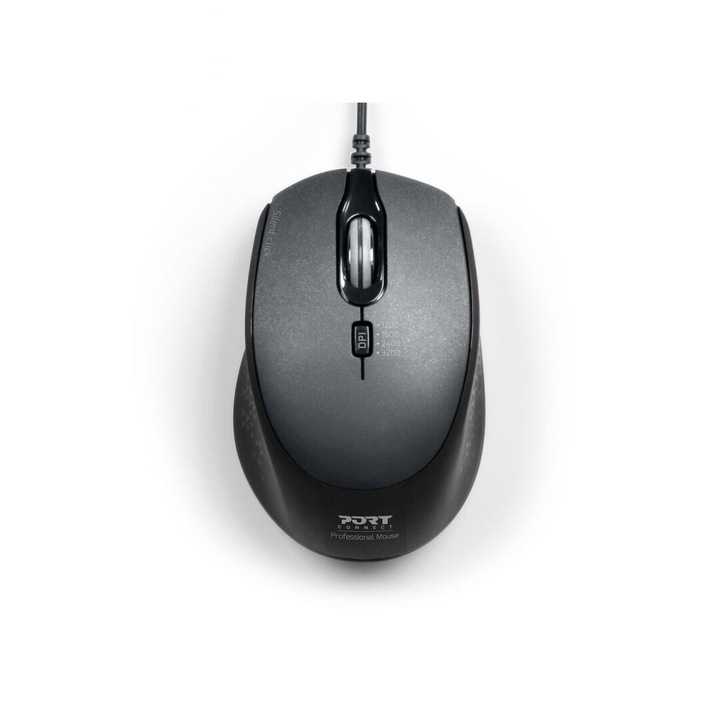 Port Designs Silent mouse Black, 168028, Egér