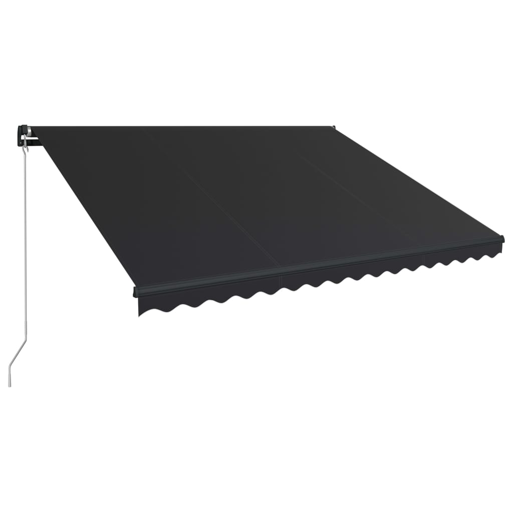 Copertina retractabila manual, antracit, 400 x 300 cm 3051239