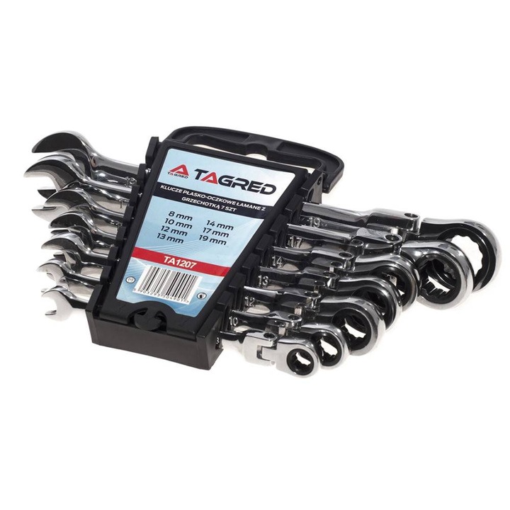 Chei combinate cu clichet 8-19 mm, 7 buc Tagred-TA1207