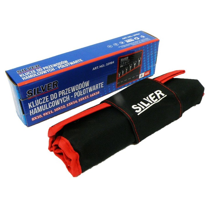 Set 6 chei inelare semideschise conducte frana 8-18mm Cr-V (S10984)