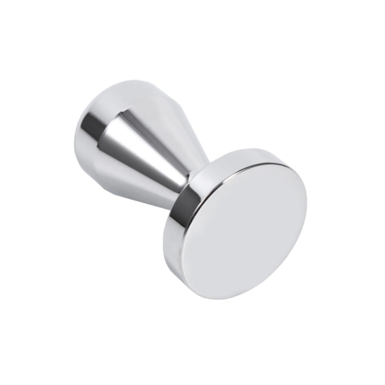 Tamper/presa inox pentru cafea, baza 49 mm, argintiu