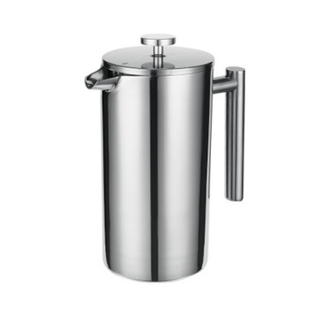Aparat manual de spumat lapte Percolate French Press, usor de curatat, 800 ml, otel inoxidabil SS 304 in dublu strat, maner anti-oparire, 20 x 16 cm, argintiu Aparat manual de spumat lapte Percolate French Press, usor de curatat, 800 ml, otel inoxidabil SS 304 in dublu strat, maner anti-oparire, 20 x 16 cm, argintiu