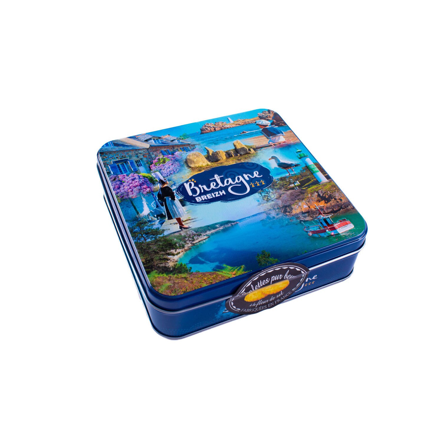 Cutie cu biscuiti Galette cu unt si sare de mare, Bretagne BREIZH 150 g
