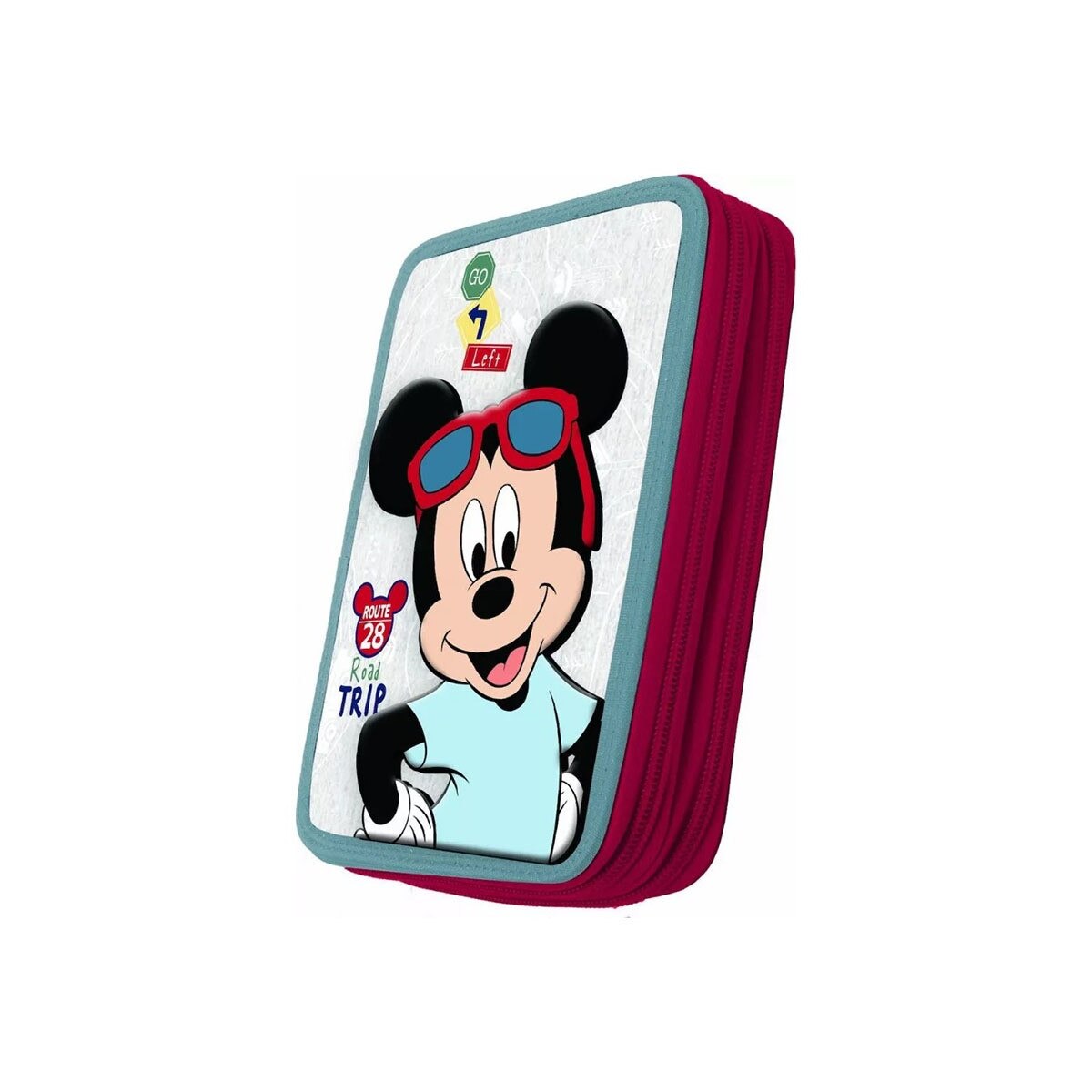 Penar 3D echipat , Mickey Mouse, Route 28 , 2 compartimente, 27 piese
