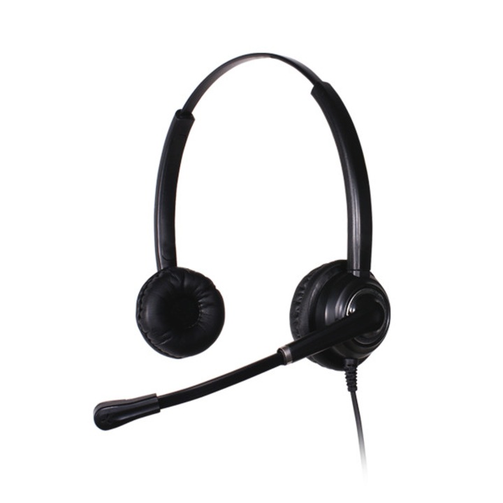 Casti, Platora, Pro-D, cu microfon, negru