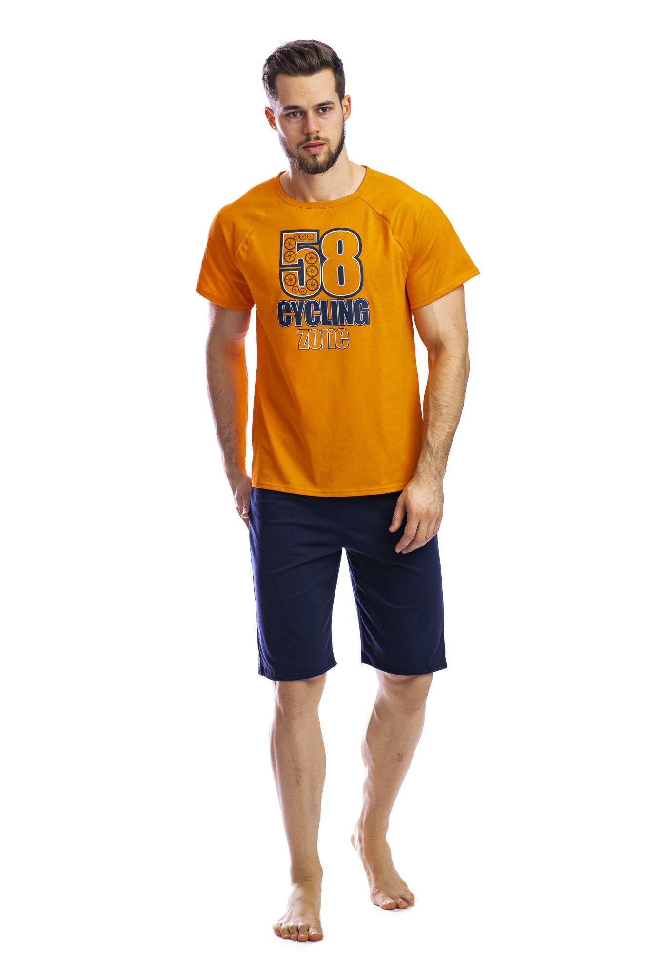 Bluza de pijama barbati PBVB03, Portocaliu