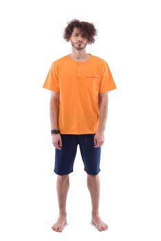 Pijamale pentru barbati PJB112, Portocale, S Pijamale pentru barbati PJB112, Portocale, S