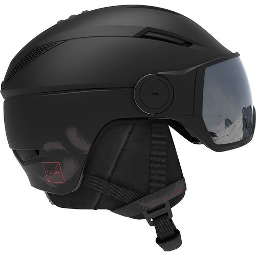 Casca schi pentru femei Salomon ICON VISOR, Negru, marime 56-59