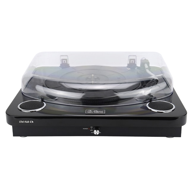 Pick-up Aiwa GBTUR-120BK, Difuzoare incorporate Stereo, Bluetooth, Radio, USB, Card SD, Negru